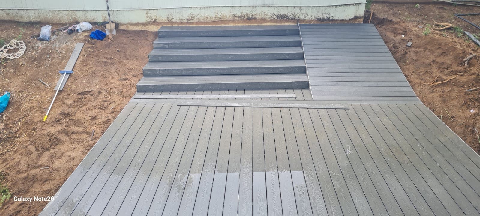 Premium decking installation by Huggie Decking